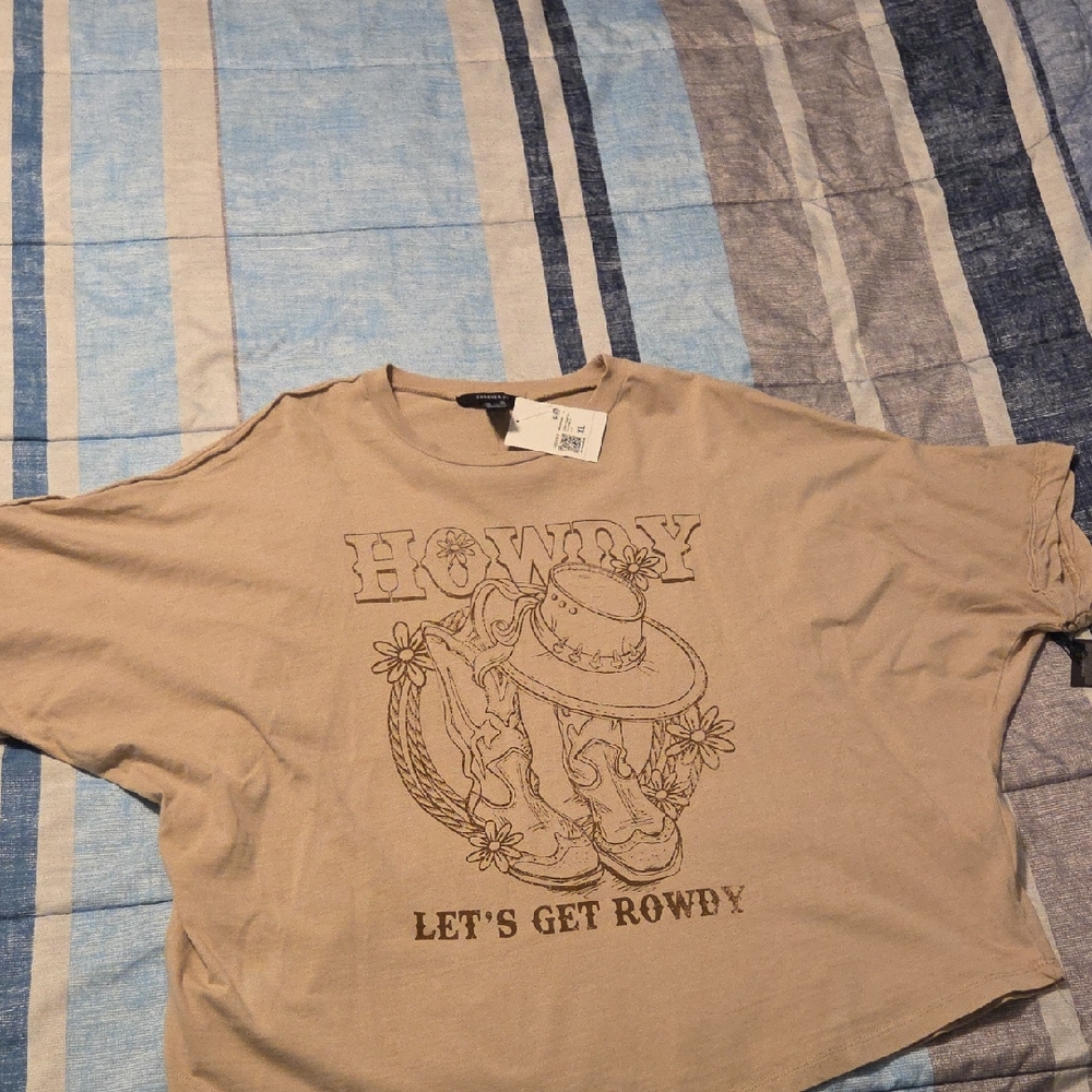 Forever 21 Tan Graphic Tee